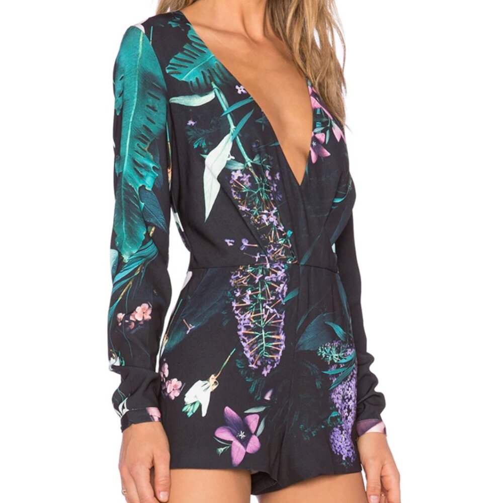 Stylestalker Black Floral Jumpsuit